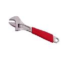 Rubber half caoted adjustable wrench