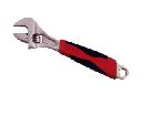 1# nickel plated adjustabe wrench with 2 color handle