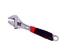 Adjustable wrench with double color corrugated sleeve lever