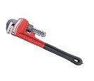 American type heavy duty pipe wrench with black dipped handle