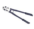 American type bolt cutter with blue painted handle