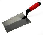 BRICKLAYING TROWL WITH RED & BLACK HANDLE
