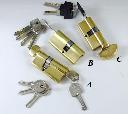 Brass profile lock cylinder