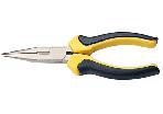 Heavy duty insulated handle European type long nose plier nickel plated