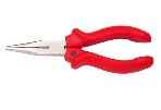 Heavy duty plastic insulated handle Germany type long nose plier nickel plated
