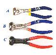 Chrome vanadium end cutting plier with double color dipped handle