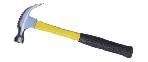 American type claw hammer with dua color fiberglass handle