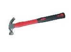 Claw hammer with double color plastic coat handle