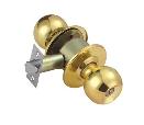Knob door lock brass polished finish
