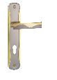 DOOR LOCK HANDLE IRON ALUMINIUM SATIN NICKEL/GOLDE PLATED FINISH