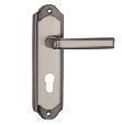 Door lock handle iron aluminium,black nicklel plated