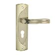 Door lock handle zinic antique gold finish