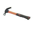 CLAW HAMMER WITH BLACK LAQUERDE HEAD WITH DOUBLE COLOR PLASTIC COATING HANLE