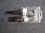 5pcs paint brushes with black natural bristle & wooden handle