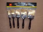 5pcs paint brushes with plastic handle and PE bristle