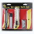 3pcs utility knife set in double blister card packing