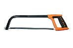 Hacksaw with black square tube and double color plastic handle