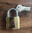 Titinum iron padlock